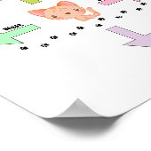 Niedliche Richtung Baby Kinderzimmer Poster (Ecke)