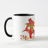 Niedliche Roamantische Cartoon Tasse Dragons in Li (Links)