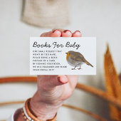 Niedliche Robin Book Request Enclosure Card Begleitkarte