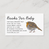 Niedliche Robin Book Request Enclosure Card Begleitkarte (Vorderseite)