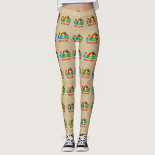 Niedliche Robin und die vier farbenfrohen Geschenk Leggings