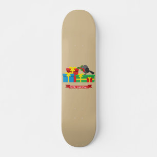 Niedliche Robin und die vier farbenfrohen Geschenk Skateboard