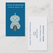 Niedliche Robot-Illustration Visitenkarte (Vorne/Hinten)