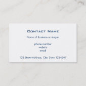 Niedliche Robot-Illustration Visitenkarte (Rückseite)