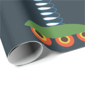 Niedliche Roboter für Kinder Geschenkpapier (Rolleneckpunkt)