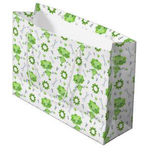 Niedliche Roboter-Geschenktasche Große Geschenktüte