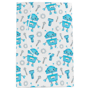 Niedliche Roboter-Geschenktasche Mittlere Geschenktüte