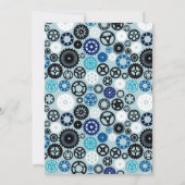 Niedliche Roboter-Party-Themaeinladung Einladung (Rückseite)