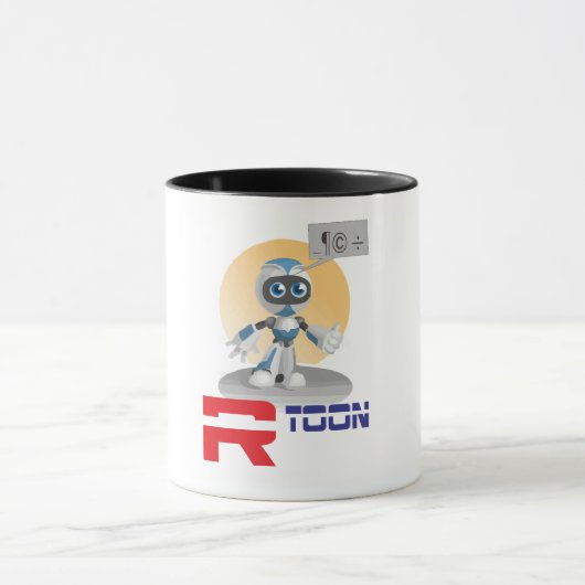 Niedliche Roboter-Tasse Tasse (Zentrum)