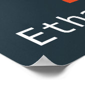 Niedliche Roboterkinderraumgestaltung Poster (Ecke)