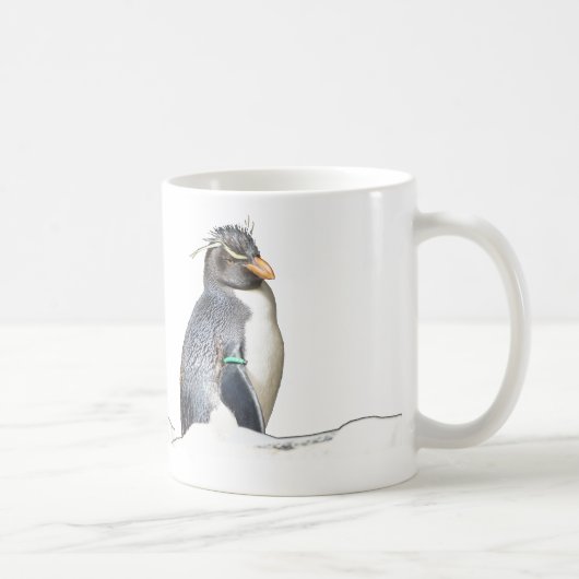 Niedliche Rockhopper Penguin Kaffeemaschine Tasse (Rechts)