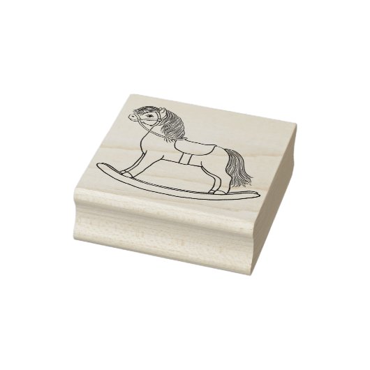 Niedliche Rocking Horst Rubber Briefmarke Gummistempel (Stempel)