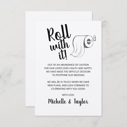 Niedliche Rolle mit der Karte Aufgezogene Rolle (Vorne/Hinten)