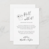 Niedliche Rolle mit Zurückgestellt Ändern Sie die  Mitteilungskarte (Vorne/Hinten)