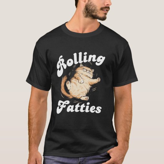 Niedliche Rollfatties Katze Funny Fat Kitten für K T-Shirt (Vorderseite)