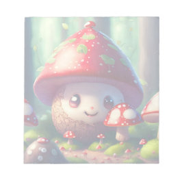 Niedliche Rollstühle im Wald, Glück Notizblock