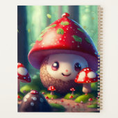 Niedliche Rollstühle im Wald - viel Glück Planer (Rückseite)