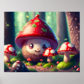 Niedliche Rollstühle im Wald - viel Glück Poster (Vorne)