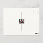 Niedliche Rollstühle im Wald, viel Glück Postkarte (Rückseite)