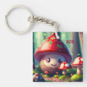 Niedliche Rollstühle im Wald - viel Glück Schlüsselanhänger (Vorderseite)