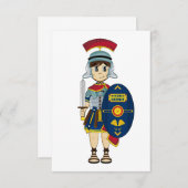 Niedliche Roman Soldier RSVP-Karte RSVP Karte (Vorne/Hinten)