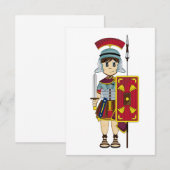 Niedliche Roman Soldier RSVP-Karte RSVP Karte (Vorne/Hinten)
