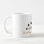 Niedliche Romantische Beste Dinge im Leben mit Ihn Kaffeetasse (Links)