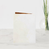 Niedliche romantische Blumenschrift 2 Foto Hochzei Einladung (Rückseite)