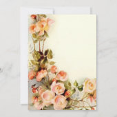 Niedliche romantische Hochzeit Einladung (Rückseite)