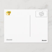 Niedliche romantische Katze mit Herz Postkarte (Rückseite)