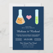 Niedliche romantische Teströhren Kawaii Einladung (Vorderseite)