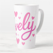 Niedliche romantische Textkunst Milchtasse (Rechte Ecke)