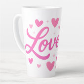 Niedliche romantische Textkunst Milchtasse (Linke Ecke)
