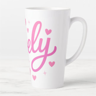 Niedliche romantische Textkunst Milchtasse
