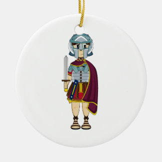 Niedliche römische Gladiator-Verzierung Keramikornament