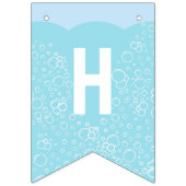 Niedliche Rosa Axolotl Unterwasser Geburtstagspart Wimpelkette (Zweite Fahne)