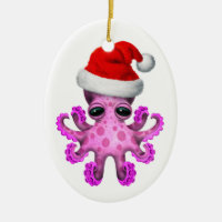 Niedliche rosa Baby-Kraken-tragendes