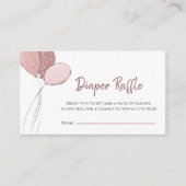 Niedliche Rosa Babydusche Windelwanne Begleitkarte (Vorderseite)