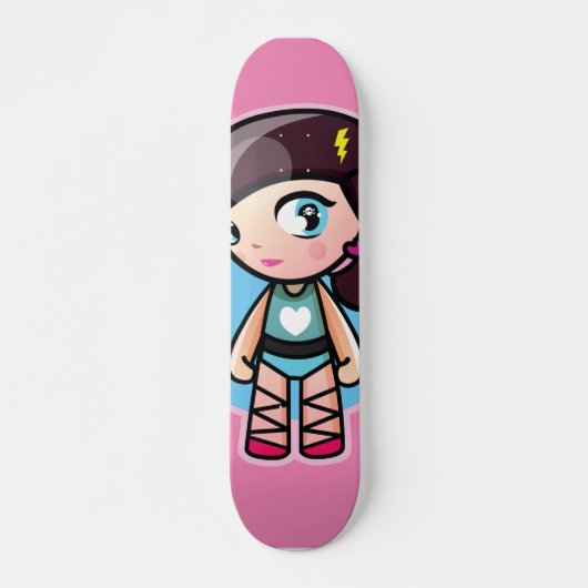 niedliche rosa Ballerina Skateboard (Vorne)