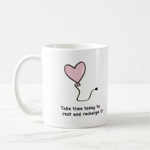 Niedliche rosa Ballons, Niedliche Tasse, besondere Kaffeetasse