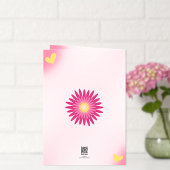 Niedliche rosa Blume Herzkinder Tag der Mütter Karte