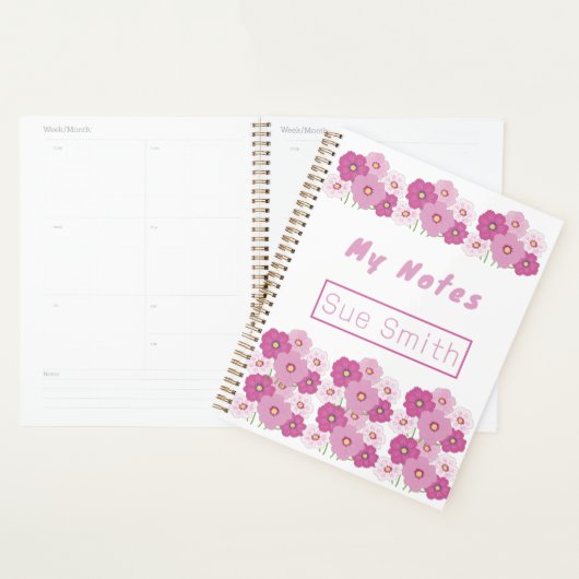 Niedliche rosa Blüte Planer (Anzeige)