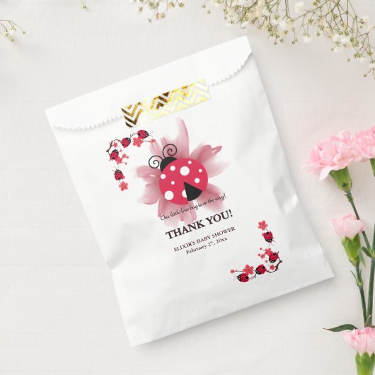 Niedliche Rosa Blüte Unsere kleine Liebe Bug Baby Geschenktütchen (Versiegelt)