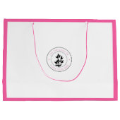 Niedliche rosa Boutique Große Geschenktüte (Rückseite)