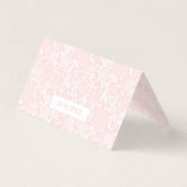 Niedliche Rosa Bugbrust Blumendusche Kinderkarte (Rückseite)