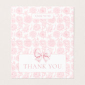 Niedliche Rosa Bugbrust Blumendusche Kinderkarte (Außenseite Aufgefaltet)