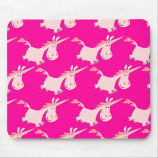 Niedliche rosa Cartoonunicorn-Herde!! mousepad