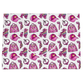 Niedliche Rosa Coole Girl-Dinge Große Geschenktüte