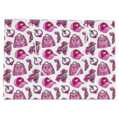 Niedliche Rosa Coole Girl-Dinge Große Geschenktüte (Rückseite)