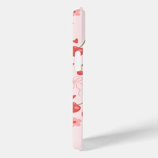 Niedliche rosa Coquette Cherries & Boys Custom Case-Mate iPhone Hülle (Rückseite / Rechts)
